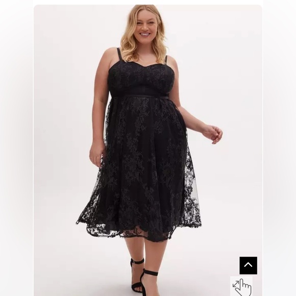 torrid Dresses & Skirts - New Torrid Black Mesh Cami Midi Dress